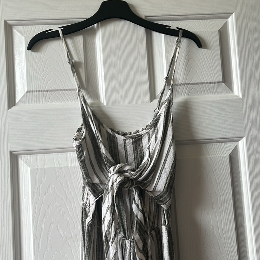 Justify Green Striped Jumpsuit - Picture 3 of 6